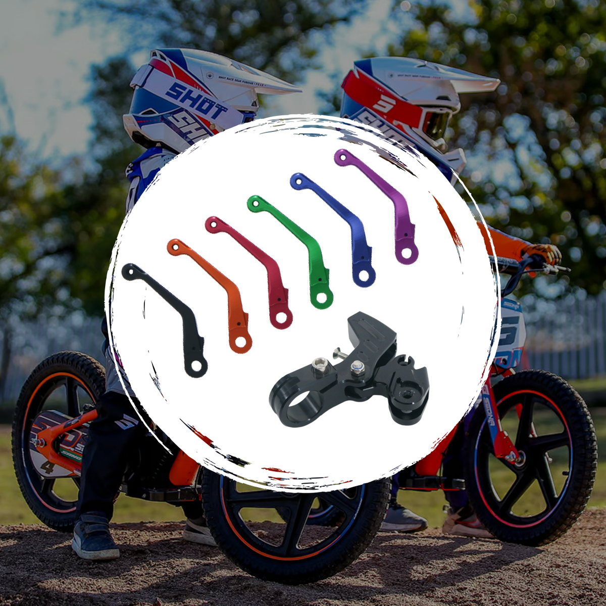 CNC Brake Lever Assembly | Pink | Right