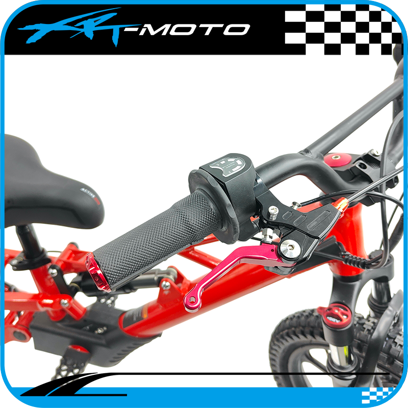 Full_suspension_red_throttle_grip_CNC_brake_lever_XRT_moto_xrt-moto_YCF_16in_20in_Revvi