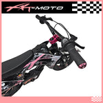 12in_Fury_X_plastic_kit_pink_bar-clamp_12inch_extreme_volitaic_cub_XRT-moto_XRT_moto_handelbar