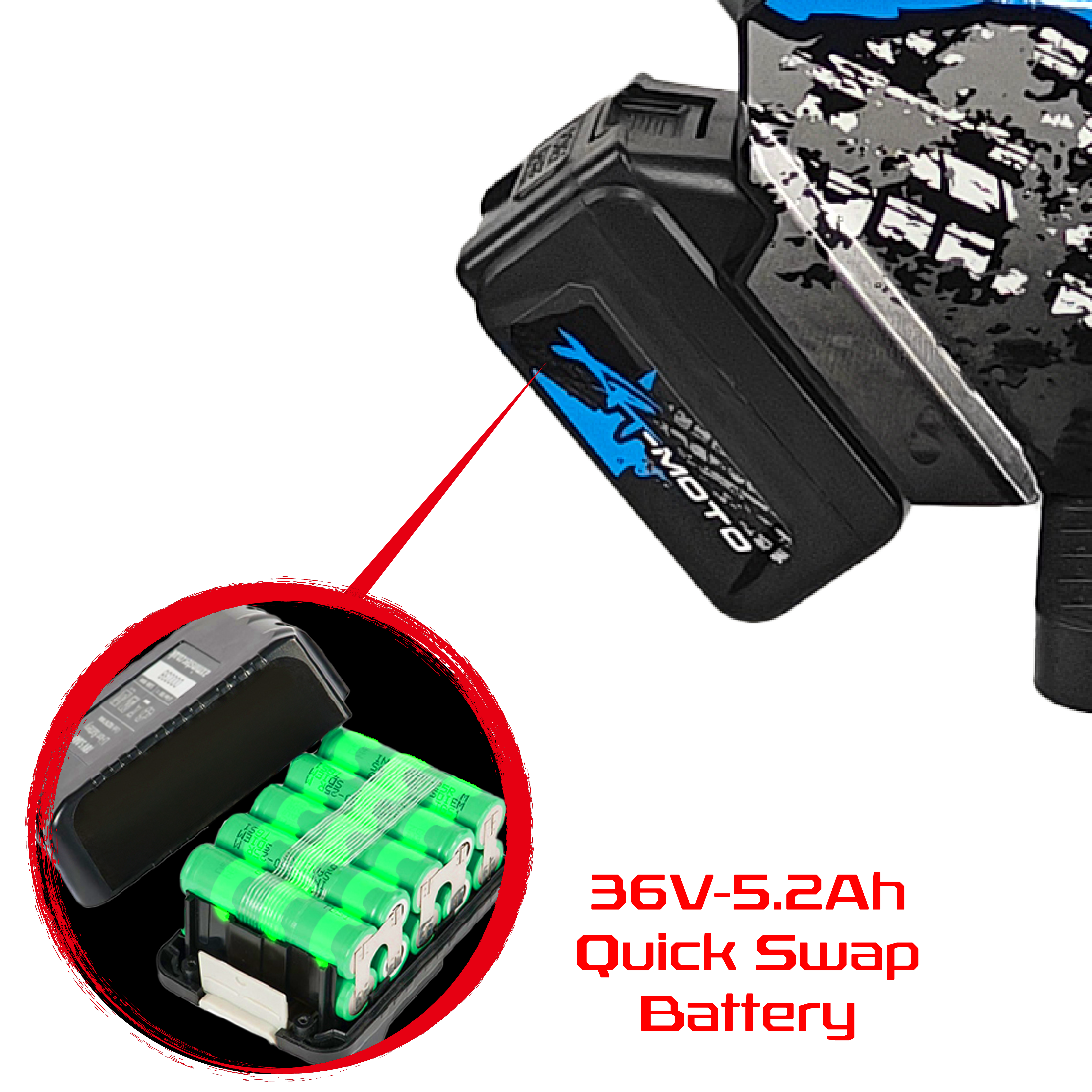 36V_5.2Ah_quick_swap_battery_lipo_GT_batt._replacement_XRT-moto_stacyc_GT+_GT_PRO_16in