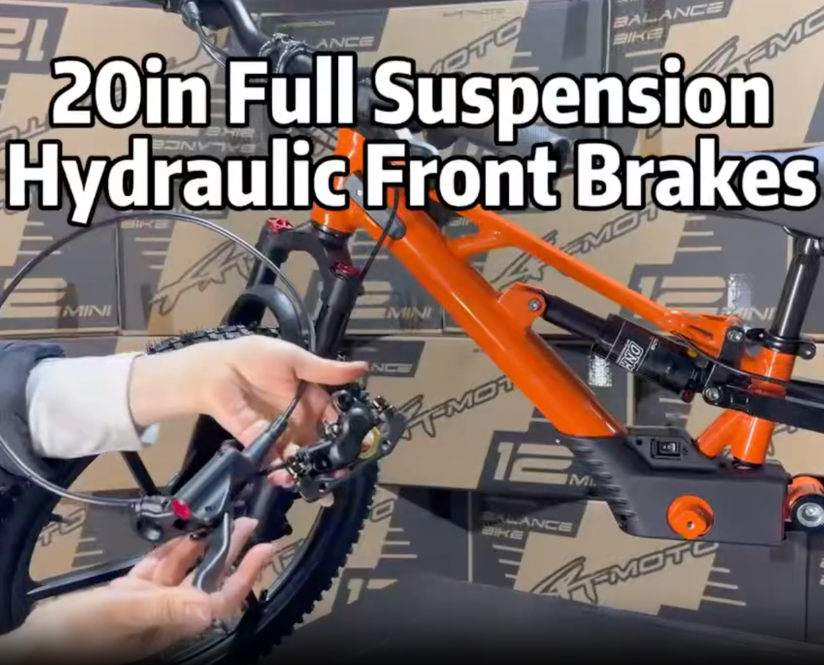 xrt moto kids dirt bike purspeed 20in full suspension hydrulic front brakes
