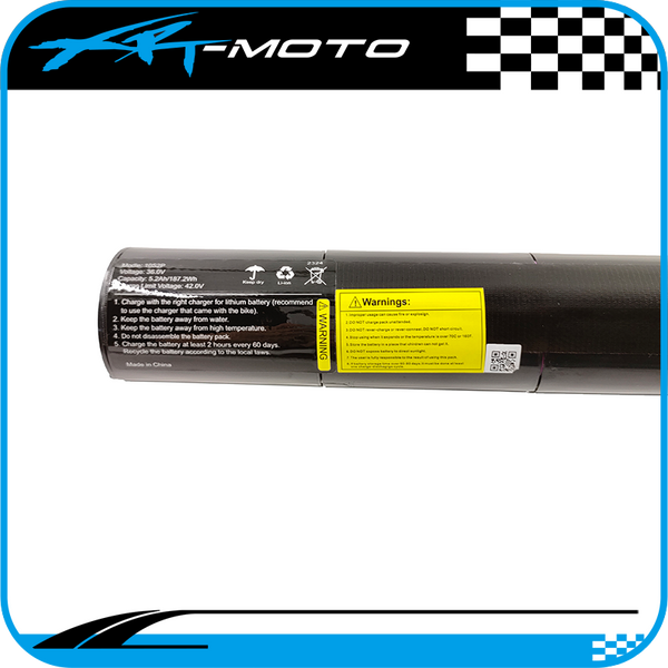 xrt moto pur-speed thumpstar tse 16 36v 5.2Ah replacement battery orion