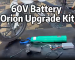 orion kids electric bike 20A controller 60v battery upgrade kit