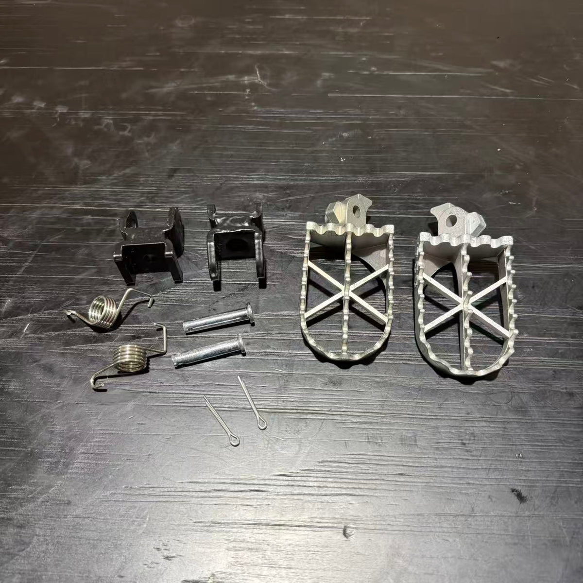 xrt moto dirt bike stainless steel folding foot pegs