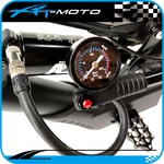 kid ebike with full suspension air pump gauge