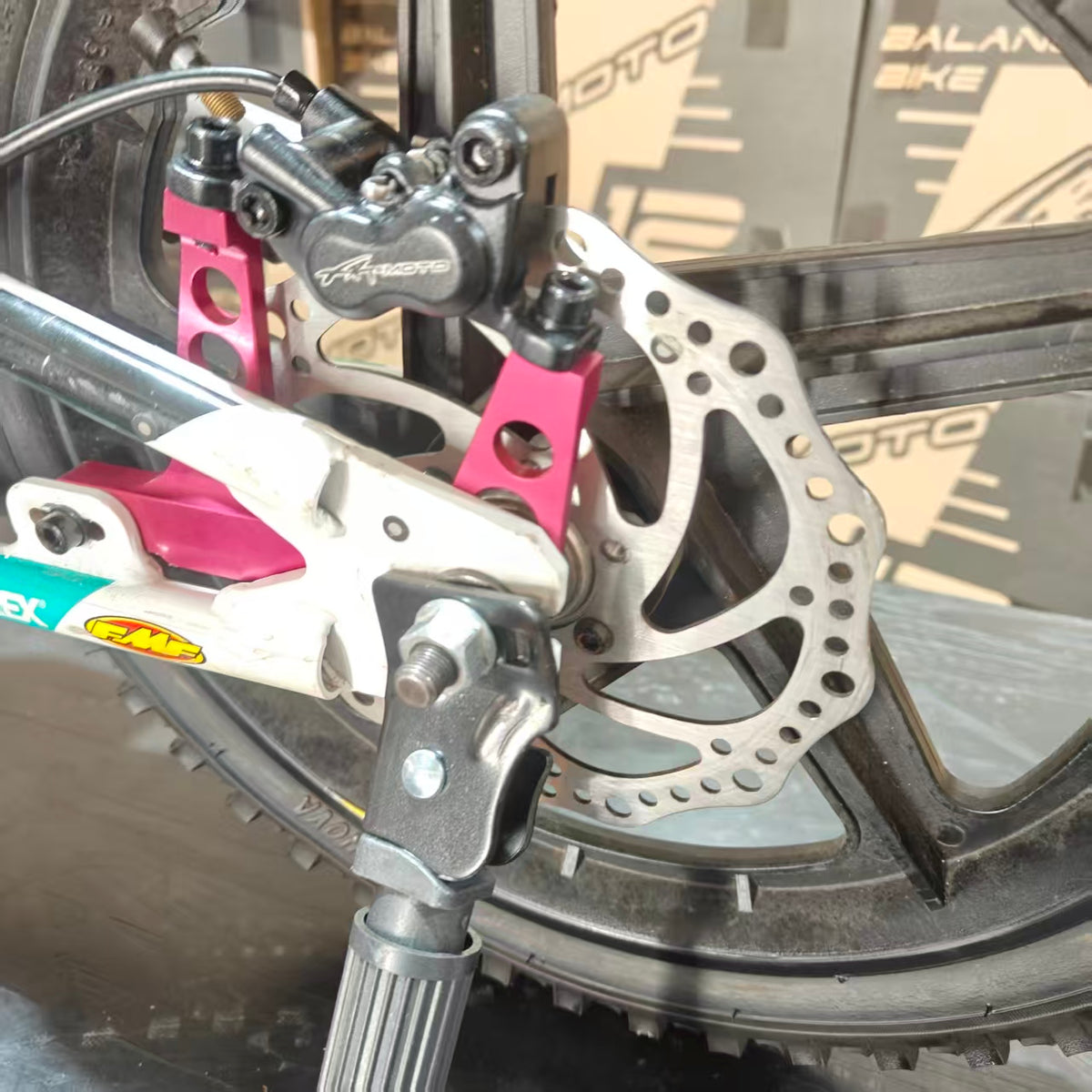 Stacyc Rear Brake Kit with Hydraulic Caliper Billet Bracket