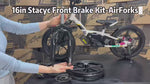 stacyc eDrive 12-16in kids electric bike front hydraulic brake kit with air suspension forks