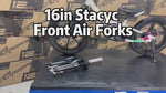 16in stacyc front air replacement forks, xrt moto, purspeed, GoBike, Revvi