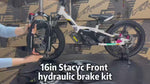 stacyc eDrive 12-16in kids electric bike front brake kit with oil suspension forks