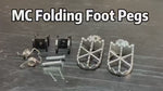 xrt moto dirt bike stainless steel folding foot pegs
