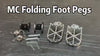 xrt moto dirt bike stainless steel folding foot pegs