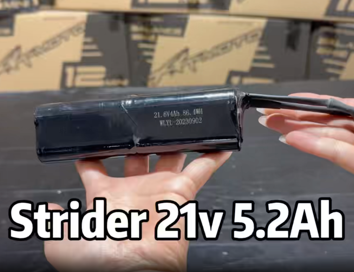 xrt moto strider motor kit upgrade 21v 4 Ah battery